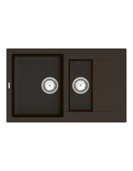 Мойка для кухни из гранита Vankor Orman OMP 04.80 Chocolate, 490х785х190 мм - 1 Мойка для кухни из гранита Vankor Orman OMP 04.80 Chocolate, 490х785х190 мм - 1