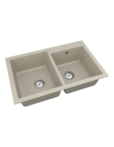 Мойка для кухни из гранита Vankor Orman OMP 05.80 Terra, 500х795х190 мм - 2