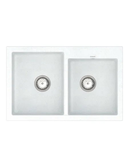 Мойка для кухни из гранита Vankor Orman OMP 05.80 White stone, 500х795х190 мм - 1