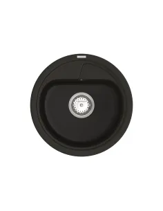 Мийка для кухні з граніту Vankor Polo PMR 01.44 Black, 440х440х180 мм - 1