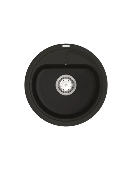 Мийка для кухні з граніту Vankor Polo PMR 01.44 Black, 440х440х180 мм - 1