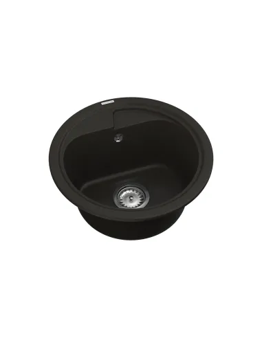 Мийка для кухні з граніту Vankor Polo PMR 01.44 Black, 440х440х180 мм - 2