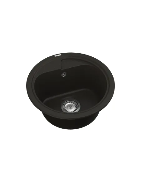 Мийка для кухні з граніту Vankor Polo PMR 01.44 Black, 440х440х180 мм - 2