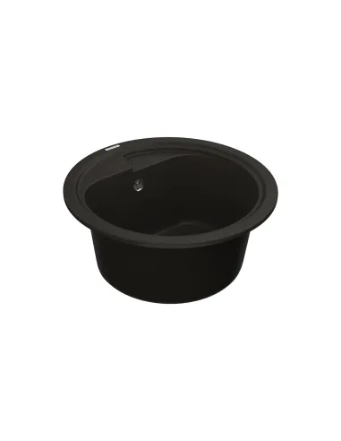 Мийка для кухні з граніту Vankor Polo PMR 01.44 Black, 440х440х180 мм - 3