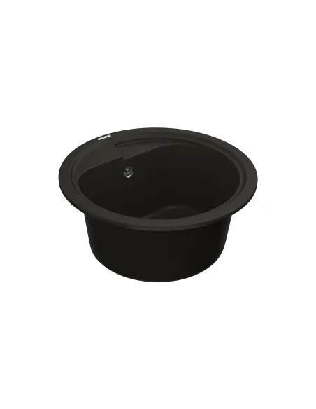 Мийка для кухні з граніту Vankor Polo PMR 01.44 Black, 440х440х180 мм - 3