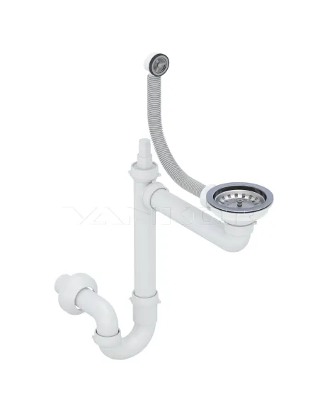 Мийка для кухні з граніту Vankor Polo PMR 01.44 Terra, 440х440х180 мм - 6