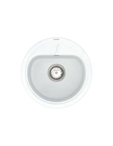 Мийка для кухні з граніту Vankor Polo PMR 01.44 White stone, 440х440х180 мм - 1