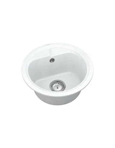 Мойка для кухни из гранита Vankor Polo PMR 01.44 White stone, 440х440х180 мм - 2