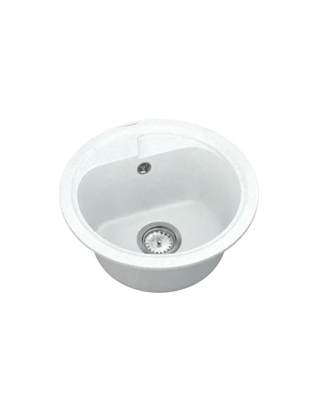 Мойка для кухни из гранита Vankor Polo PMR 01.44 White stone, 440х440х180 мм - 2