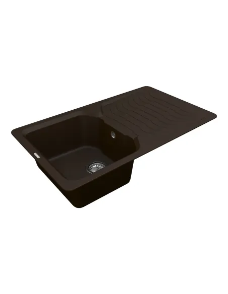 Мойка для кухни из гранита Vankor Sigma SMP 02.85 Chocolate, 490х845х190 мм - 4