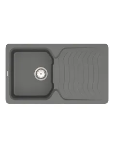 Мийка для кухні з граніту Vankor Sigma SMP 02.85 Gray, 490х845х190 мм - 1