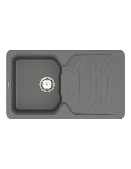Мойка для кухни из гранита Vankor Sigma SMP 02.85 Gray, 490х845х190 мм - 1