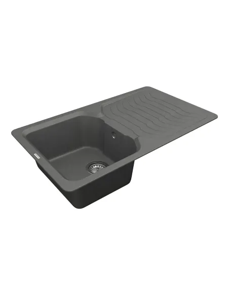 Мойка для кухни из гранита Vankor Sigma SMP 02.85 Gray, 490х845х190 мм - 3