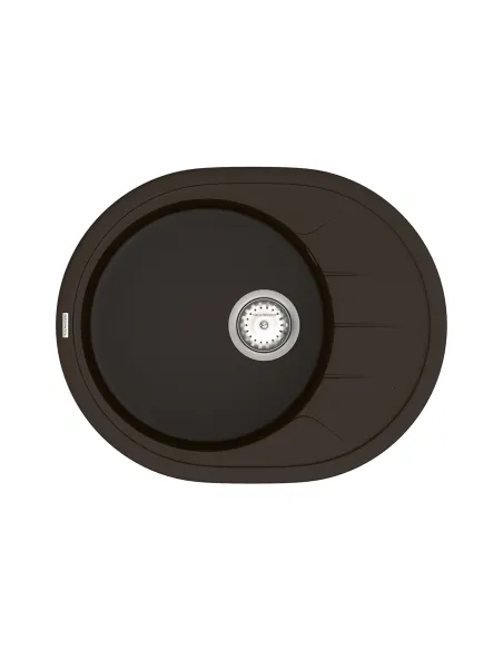 Мийка для кухні з граніту Vankor Sity SMO 02.61 Chocolate, 605х490х200 мм - 1