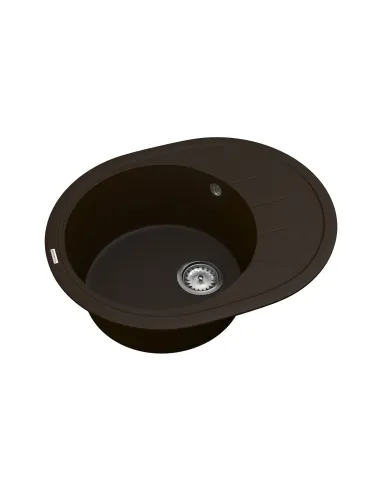 Мийка для кухні з граніту Vankor Sity SMO 02.61 Chocolate, 605х490х200 мм - 2