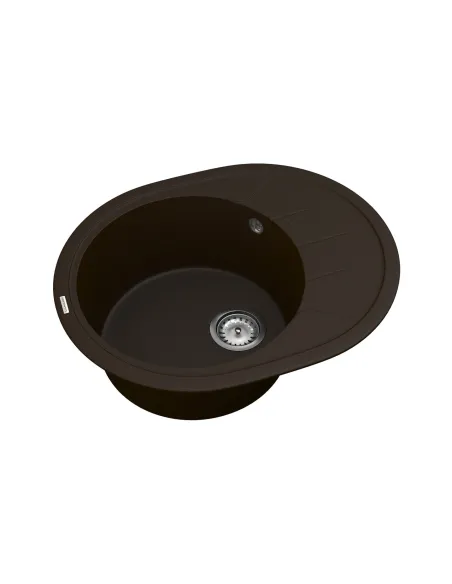 Мийка для кухні з граніту Vankor Sity SMO 02.61 Chocolate, 605х490х200 мм - 2