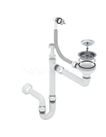 Мойка для кухни из гранита Vankor Sity SMO 02.61 Terra, 605х490х200 мм - 7