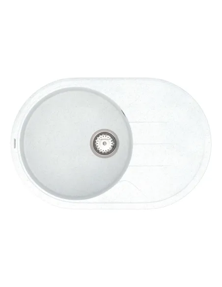 Мойка для кухни из гранита Vankor Sity SMO 02.78 White stone, 765х500х200 мм - 1