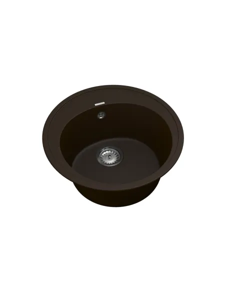 Мийка для кухні з граніту Vankor Sity SMR 01.50 Chocolate, 495х495х200 мм - 2