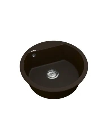 Мойка для кухни из гранита Vankor Tera TMR 01.50 Chocolate, 505х505х180 мм - 2
