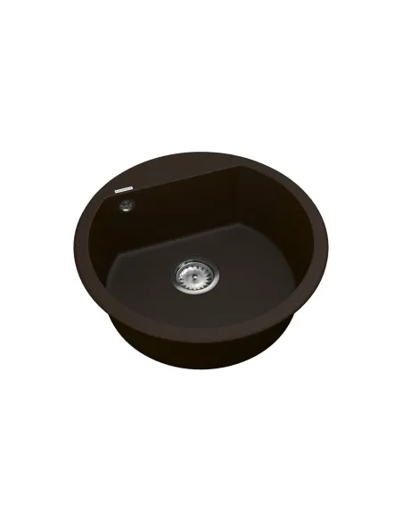 Мойка для кухни из гранита Vankor Tera TMR 01.50 Chocolate, 505х505х180 мм - 2