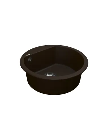 Мойка для кухни из гранита Vankor Tera TMR 01.50 Chocolate, 505х505х180 мм - 3