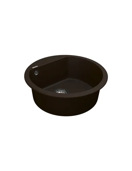 Мойка для кухни из гранита Vankor Tera TMR 01.50 Chocolate, 505х505х180 мм - 3