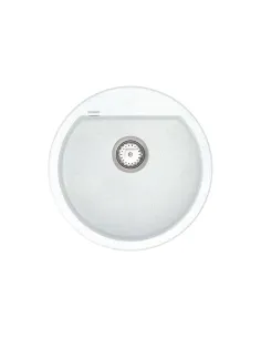 Мийка для кухні з граніту Vankor Tera TMR 01.50 White stone, 505х505х180 мм - 1