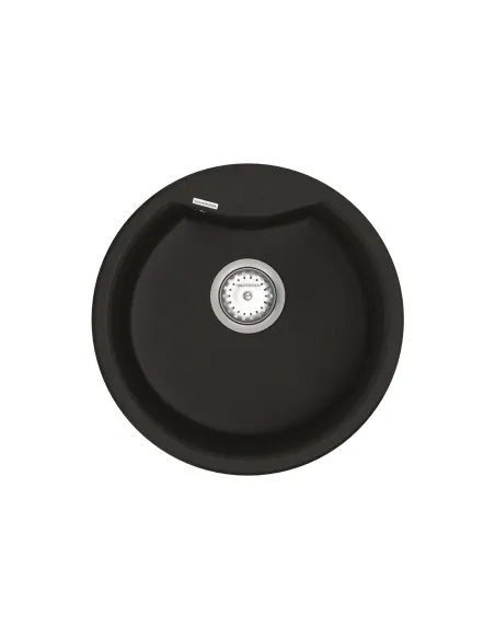 Мийка для кухні з граніту Vankor Vena VMR 01.48 Black, 475х475х180 мм - 1