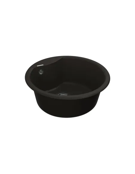 Мийка для кухні з граніту Vankor Vena VMR 01.48 Black, 475х475х180 мм - 3