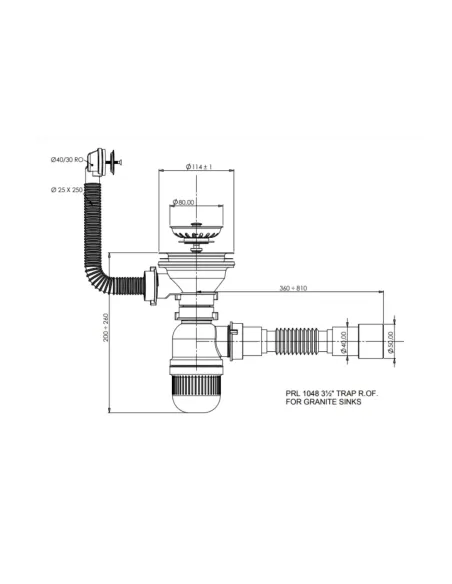 Сифон для кухонного Мийка Vankor PrL1048, 3,5 дюйма - 2