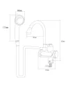 Змішувач для ванни з термостатом Aquatica JZ-6C141W, 3 кВт - 3