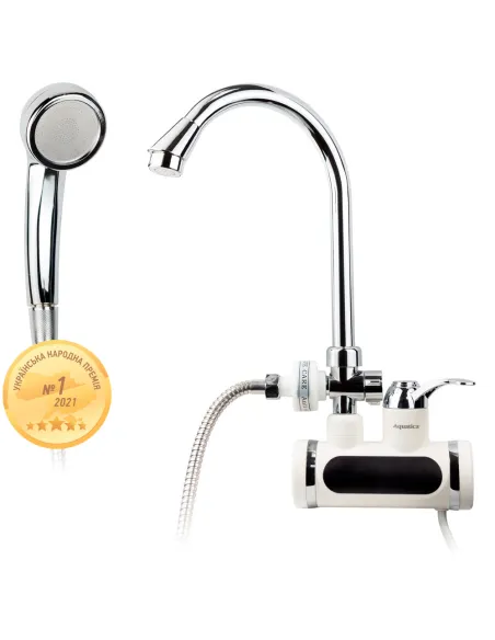 Смеситель для ванны с термостатом Aquatica JZ-7C141W, 3 кВт - 1