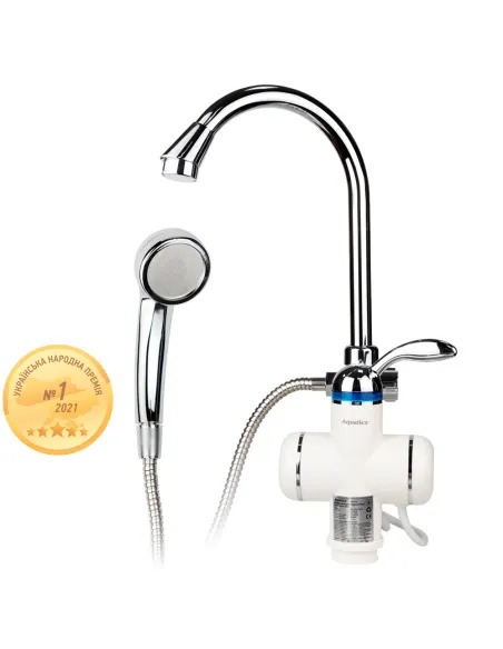 Смеситель для ванны с термостатом Aquatica LZ-6C111W, 3 кВт - 1