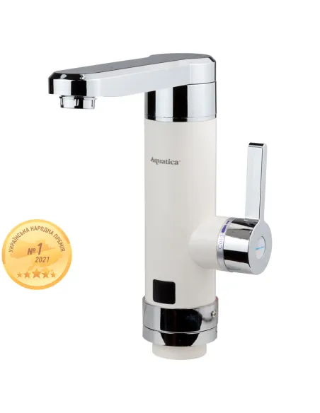 Смеситель для кухни с подогревом воды Aquatica HZ-6B243W, 3 кВт - 1