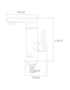 Змішувач для кухні з підігрівом води Aquatica HZ-6B243W, 3 кВт - 2