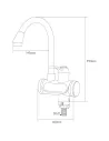 Змішувач для кухні з підігрівом води Aquatica JZ-6B141W, 3 кВт - 3