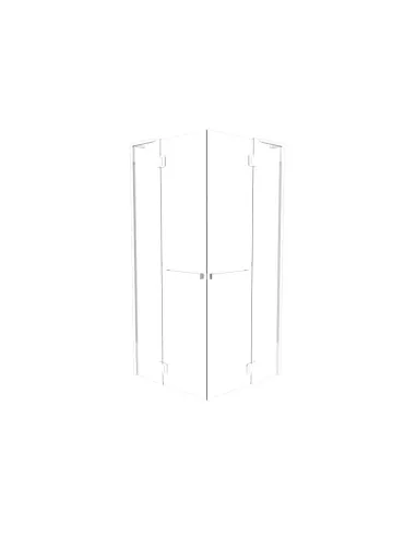 Душова кабіна без піддону Asignatura Aragon 90х90 орна, квадратна - 6