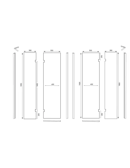 Душова кабіна без піддону Asignatura Aragon 90х90 орна, квадратна - 7