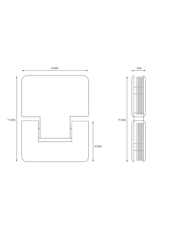 Душова кабіна без піддону Asignatura Aragon 90х90 орна, квадратна - 8