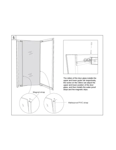 Душевая кабина без поддона Asignatura Tinto 90х90 раздвижная, квадратная - 12