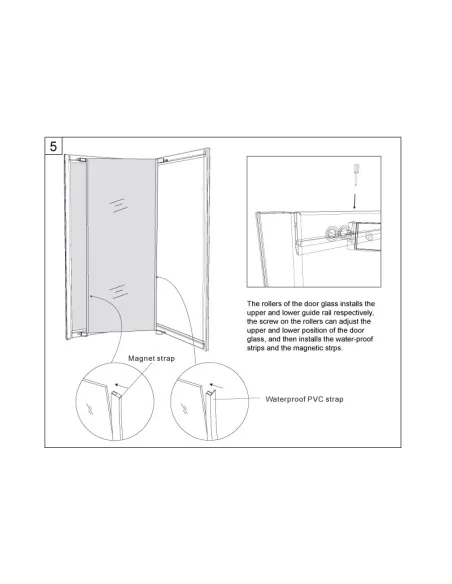 Душевая кабина без поддона Asignatura Tinto 90х90 раздвижная, квадратная - 12