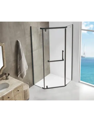 Душова кабіна без піддону Asignatura Turia 90х90 орна, п`ятикутна - 4