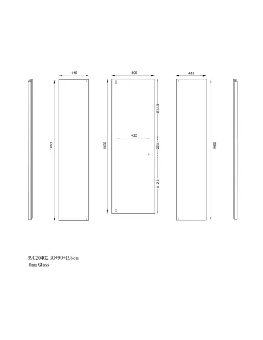 Душова кабіна без піддону Asignatura Turia 90х90 орна, п`ятикутна - 6