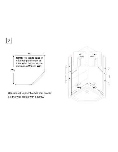 Душова кабіна без піддону Asignatura Turia 90х90 орна, п`ятикутна - 11
