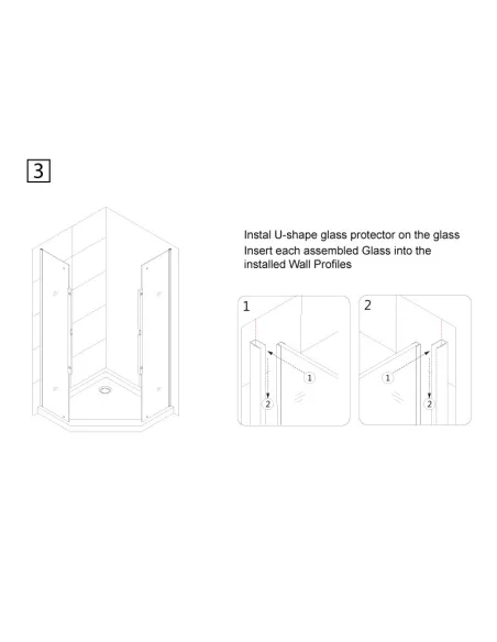 Душова кабіна без піддону Asignatura Turia 90х90 орна, п`ятикутна - 12 Душова кабіна без піддону Asignatura Turia 90х90 орна, п`ятикутна - 12