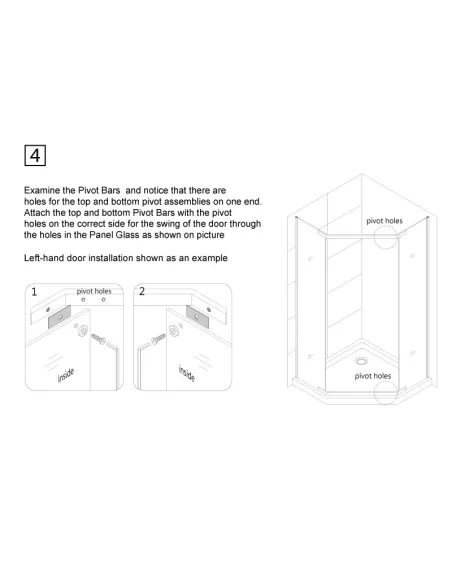 Душова кабіна без піддону Asignatura Turia 90х90 орна, п`ятикутна - 13 Душова кабіна без піддону Asignatura Turia 90х90 орна, п`ятикутна - 13