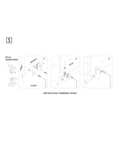Душова кабіна без піддону Asignatura Turia 90х90 орна, п`ятикутна - 14