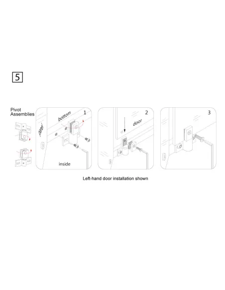 Душова кабіна без піддону Asignatura Turia 90х90 орна, п`ятикутна - 14 Душова кабіна без піддону Asignatura Turia 90х90 орна, п`ятикутна - 14