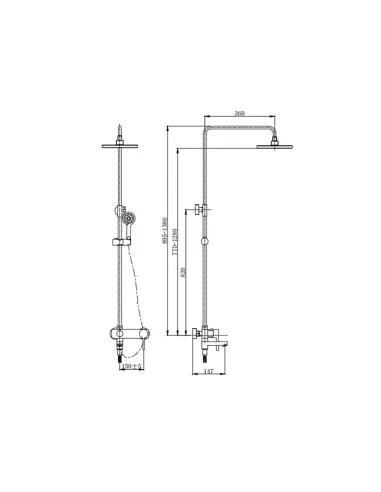 Душова система з виливом Asignatura Delight 75507800 - 2